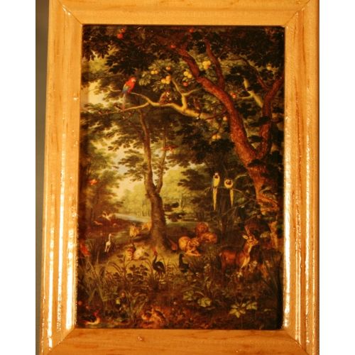 Bild gerahmt 7x5.5cm - Paradies von Pieter Brueghel - 2
