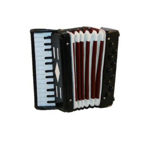 Akkordeon 7cm schwarz, beweglich