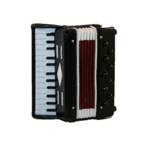 Akkordeon 7cm schwarz, beweglich - 2