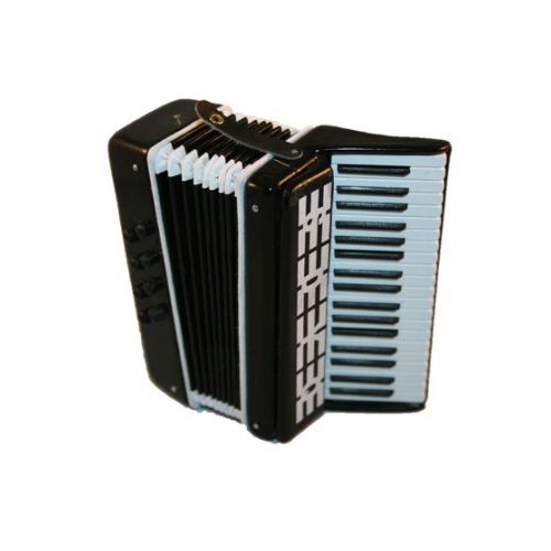 Akkordeon 9,5cm schwarz, beweglich