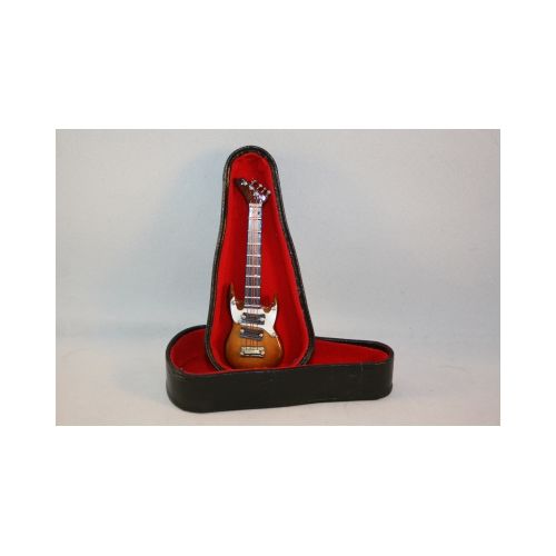 E-Gitarre mit Koffer - 8 cm braun