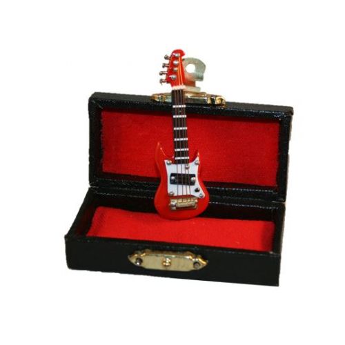 E-Gitarre mit Koffer - 6 cm rot