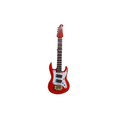 E-Gitarre 12cm rot mit Koffer - 2