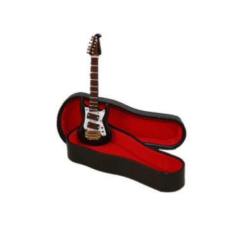E-Gitarre 10cm schwarz, mit Koffer