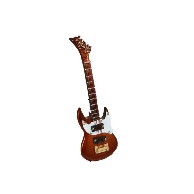 E-Gitarre 10cm braun mit Koffer - 2