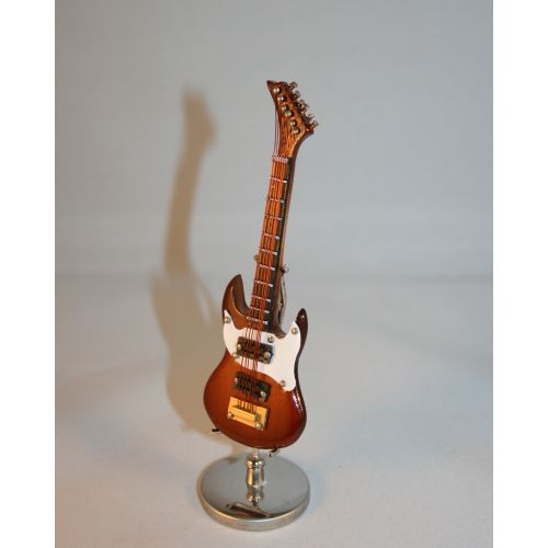 E-Gitarre 10cm braun mit Koffer - 3