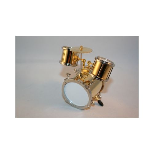 Schlagzeug gold / silber 8x5x8cm 1:12 - 3