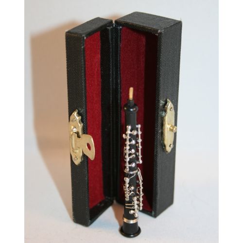 Oboe schwarz mit Koffer 1:10 - 7,7cm - 2