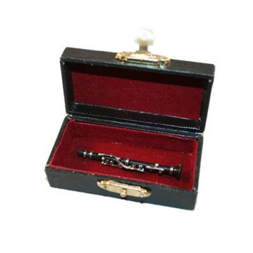 Klarinette schwarz 1:12 ca. 6cm mit Koffer