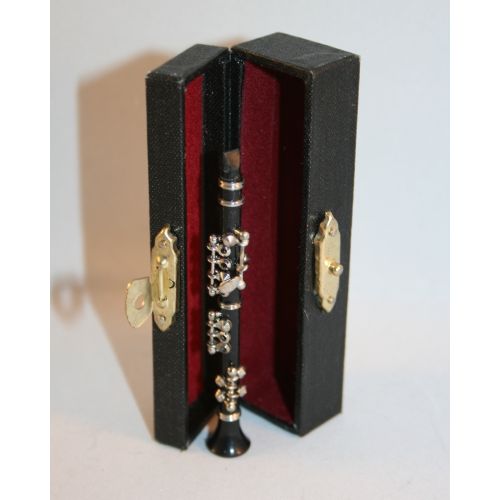 Klarinette schwarz 1:10 ca. 8cm mit Koffer - 2