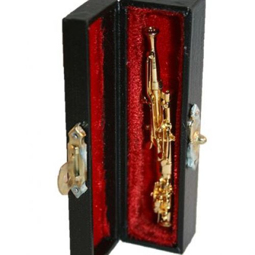 Fagott aus Messing 8 cm mit Koffer