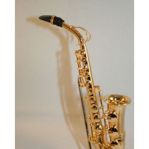 Saxophon aus Messing 1:8 - 13cm mit Koffer - 2