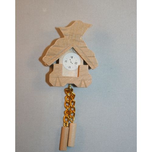Kuckucksuhr  Wanduhr 8cm holz natur