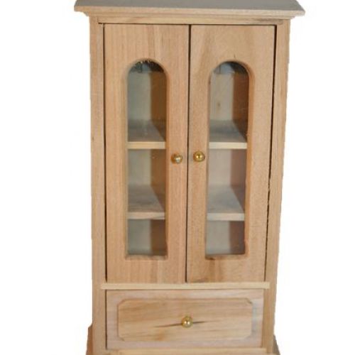 Bücherschrank holz natur  unlackiert 1:12