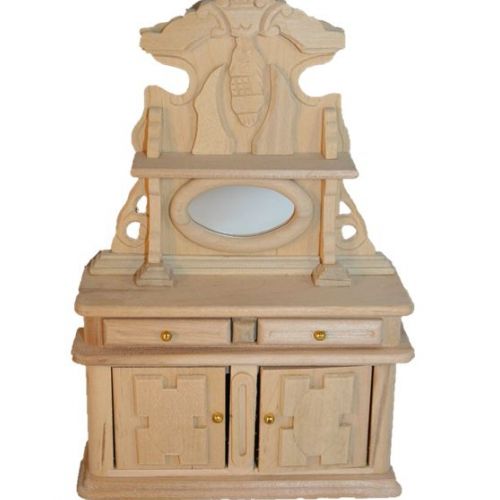 Spiegelkommode Buffett Holz natur