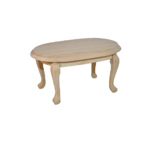 Tisch oval Holz natur