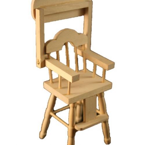 Kinder-Hochstuhl Holz natur 1:12 - 2