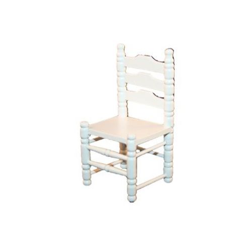 Holzstuhl 4x8cm weiß lackiert