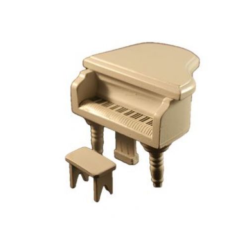 Konzert Flügel 6,3cm weiß mit Bank