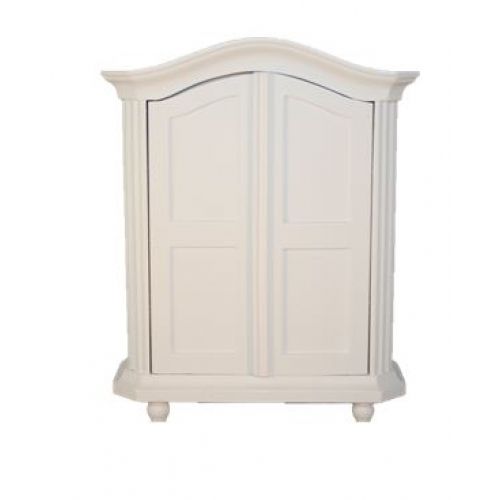 Kleiderschrank Holz weiß lackiert 1:12