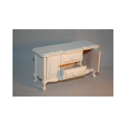 Esszimmer Speisezimmer Holz weiß lackiert 7-teilig 1:12 - 3