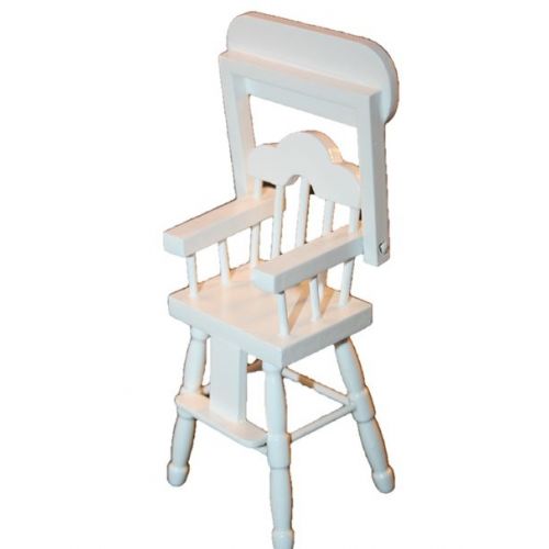 Kinderstuhl Hochstuhl weiß lackiert 1:12 - 2