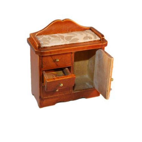 Wickelkommode Wickeltisch Holz mittelbraun - 2