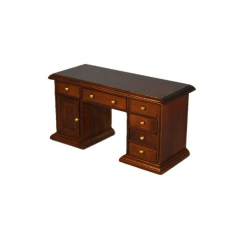 Schreibtisch Holz antikbraun