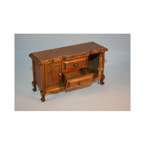 Esszimmer Speisezimmer Holz antikbraun 7-teilig 1:12 - 3