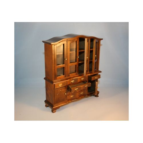 Speisezimmer Holz antikbraun 9-teilig 1:12 - 2