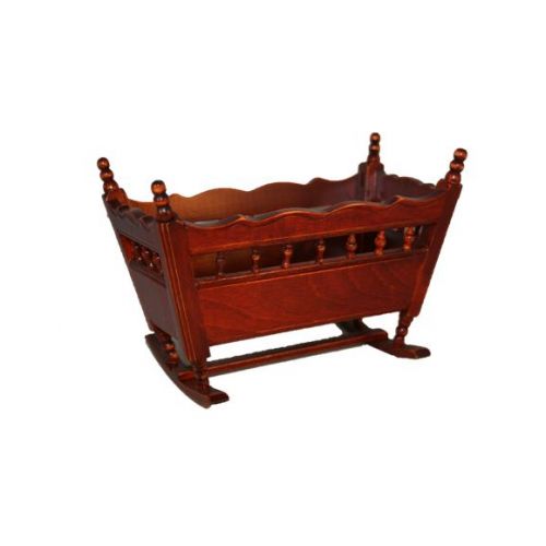 Wiege 15cm Mahagoni 1:6