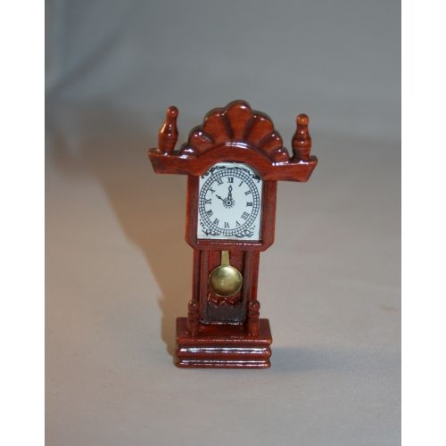 Wanduhr 8cm Mahagoni