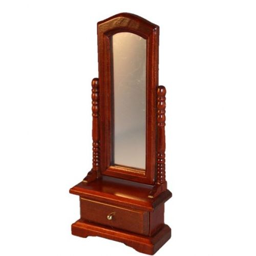 Standspiegel 13.5cm Mahagoni