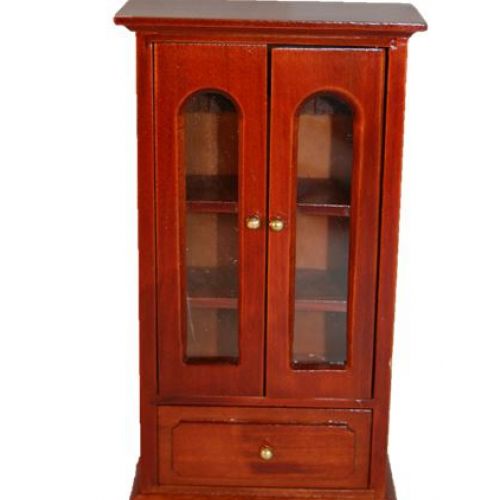 Bücherschrank Mahagoni lackiert 1:12