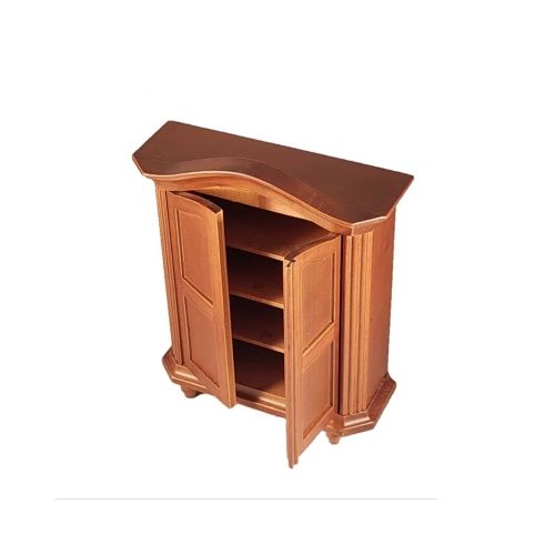 Kleiderschrank Holz Antikbraun 1:12 - 2