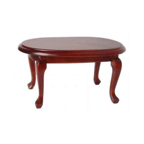 Tisch oval Holz Mahagoni