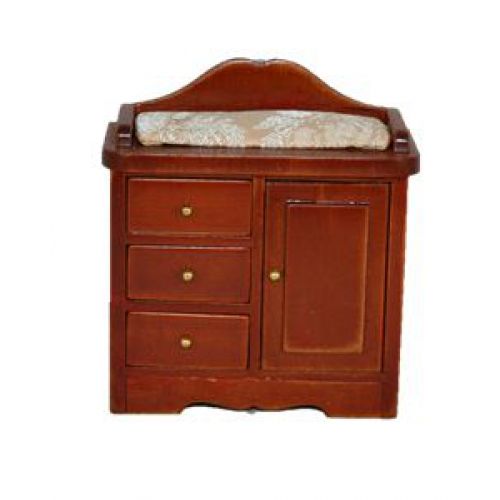 Wickelkommode Wickeltisch Holz mahagony