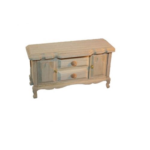 Esszimmer Sideboard Holz natur 1:12