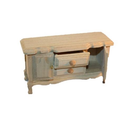 Esszimmer Sideboard Holz natur 1:12 - 2