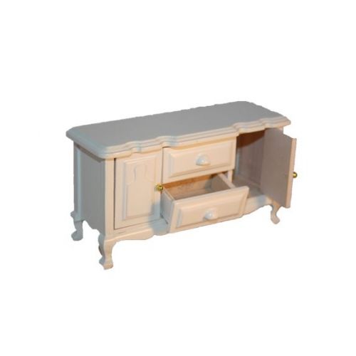 Esszimmer Sideboard Holz weiß lackiert 1:12 - 2