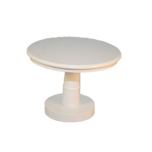 Runder Esstisch Tisch Holz weiß lackiert 1:12