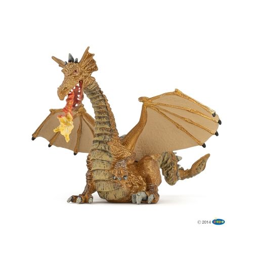 Papo 39095 - Feuerspeiender Drache, gold