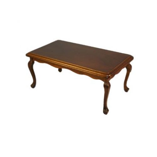 Esstisch 15x9cm Holz antikbraun 1:12