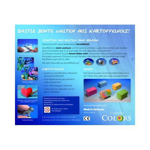 Pomm Schnitz Großer Karton: Set Kartoffelholz - 2