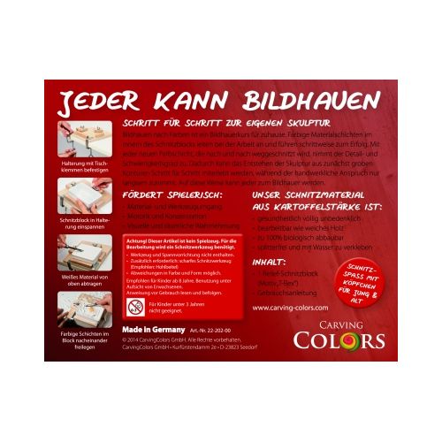 Bildhauen nach Farben - Relief Komplettset Eule - 5