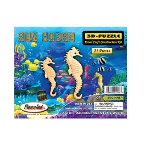 Holzbausatz Seepferdchen - 3D Puzzle