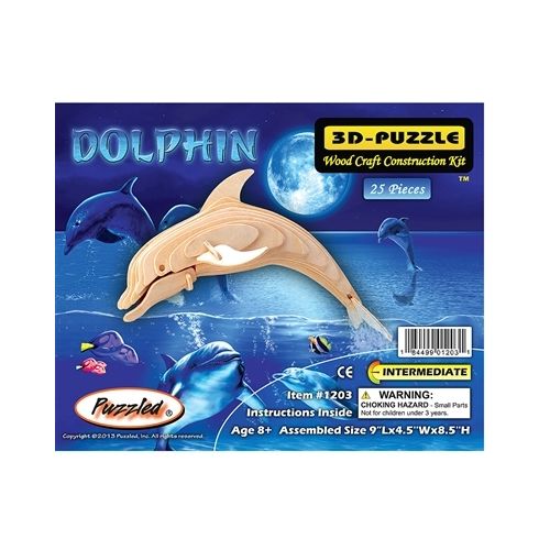 Holzbausatz Delfin - 3D Puzzle - 2