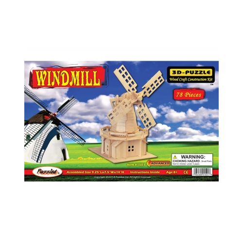 Holzbausatz Windmühle - 3D Puzzle