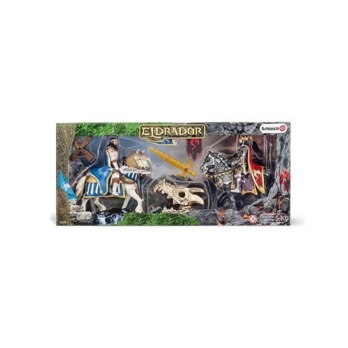 Schleich - 42220 - Könige zu Pferd mit Drachenschatz
