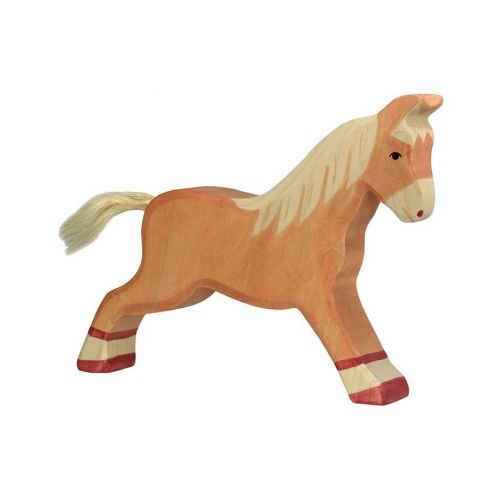 Pferd, laufend, hellbraun